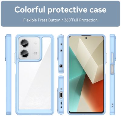 2. Outer Space Case mit Gelrahmen für Xiaomi Redmi Note 13 5G – blau
