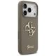 4. Guess Silikonhülle mit großem 4G-Schriftzug für iPhone 17 Pro – Braun
