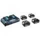 MAKITA POWER SET 18V (BL1850Bx4+DC18RD) MAKPAC