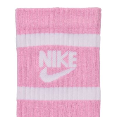 3. Nike Everyday Cush Crew Kindersocken Weiß, Rosa, Grau CK7302 905
