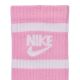 3. Nike Everyday Cush Crew Kindersocken Weiß, Rosa, Grau CK7302 905
