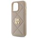 6. DKNY Quilted Stack Logo iPhone 14 Pro Hülle – Beige