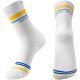 Rockbros Sportsocken weiß/gestreift, Größe M