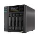 11. NAS Asustor AS6804T; Tower; 4x (3,5" SATA HDD/ 2,5" SSD); AMD Ryzen Embedded V3C14; 16 GB ECC DDR5 SODIMM (max. 64 GB), 2x 10GbE, 2x 5GbE, 4x M.2 2280 NVMe PCIe 4.0, 2x USB 4.0, 2x USB 3.2 Gen, 1x optionale 10GbE-Karte