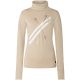 5. Damen-Longsleeve mit Stehkragen SUPER.NATURAL W KRYSSEDE SKI ROLL NECK beige