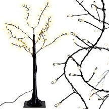 DEKORATIVER BAUM 150 LED 120 CM SCHWARZ LUCA