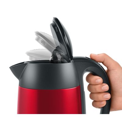 19. Bosch TWK3P424 Wasserkocher 1,7 l 2400 W Grau, Rot