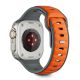 2. Tech-Protect IconBand Line Armband für Apple Watch 44 / 45 / 46 / 49 mm - Grau-Orange