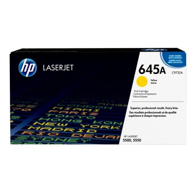 6. Originale gelbe HP 645A LaserJet-Tonerkartusche