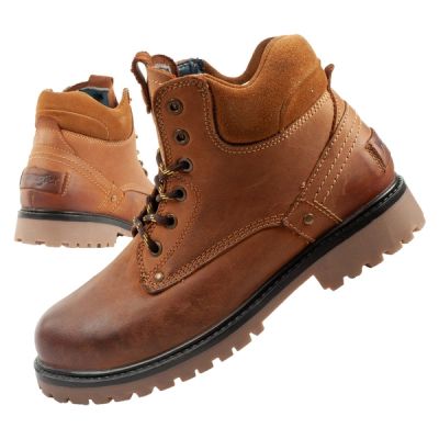 Wrangler Yuma Herrenstiefel Chelsea Boots Elegantes Leder Braun Weiß