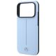 6. Mercedes Leder-Halbhülle mit ikonischer MagSafe-Linie für iPhone 18 Pro / 17 Pro – Blau