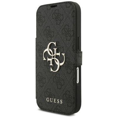 2. Guess Book 4G Metall-Logo-Hülle für iPhone 18 Pro / 17 Pro – Schwarz
