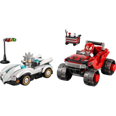 3. LEGO Sonic the Hedgehog 77118 – Silver im Auto gegen Knuckles im Monstertruck