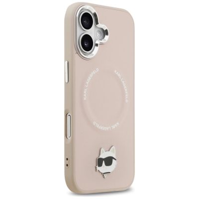 4. Karl Lagerfeld Choupette Pin MagSafe Hülle für iPhone 17 - Pink