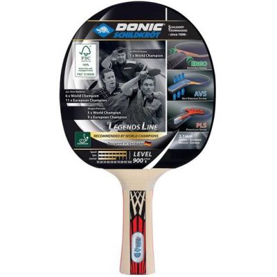 Donic Schildkröt Legends 900 Tischtennistisch Schwarz, Rot, Holz