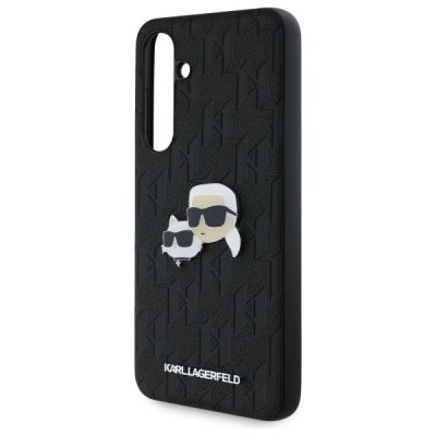 6. Karl Lagerfeld KLHCS24FEPGKLKCPK Sam S24 FE S721 schwarz/schwarz Hartschalenkoffer Monogram Karl&Chaoupette Kopfnadel