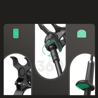 5. Ugreen Universalhalterung Ständer Handyhalter Tablet (bis 12cm breit) Stativ Lazy Holder mit flexiblem Arm weiß (30488 LP113)