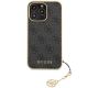 3. Guess 4G Charms Collection Hülle für iPhone 14 Pro – Grau