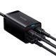 8. Baseus GaN3 Pro Schnellladegerät GaN 2 x USB Typ C / 2 x USB 65W PD, QC4.0+, AFC, PPS + Kabel USB Typ C - USB Typ C 1m schwarz (CCGP040101)