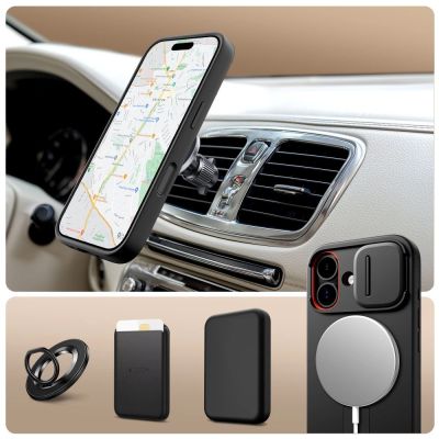 3. Tech-Protect Kevlar Aura MagSafe Case für iPhone 17 - Schwarz