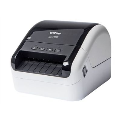 Brother QL-1100C | Thermodrucker | Etikettendrucker | Glänzend Schwarz/Weiß