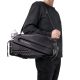 2. Wozinsky Fahrradgepäckträgertasche mit langem Gurt und erweiterbaren Seitentaschen – Schwarz