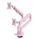 2. Arozzi AZ-ALZARE-NEO-DUO-PNK Monitorhalter/Ständer 81,3 cm (32 Zoll) Schreibtisch Pink