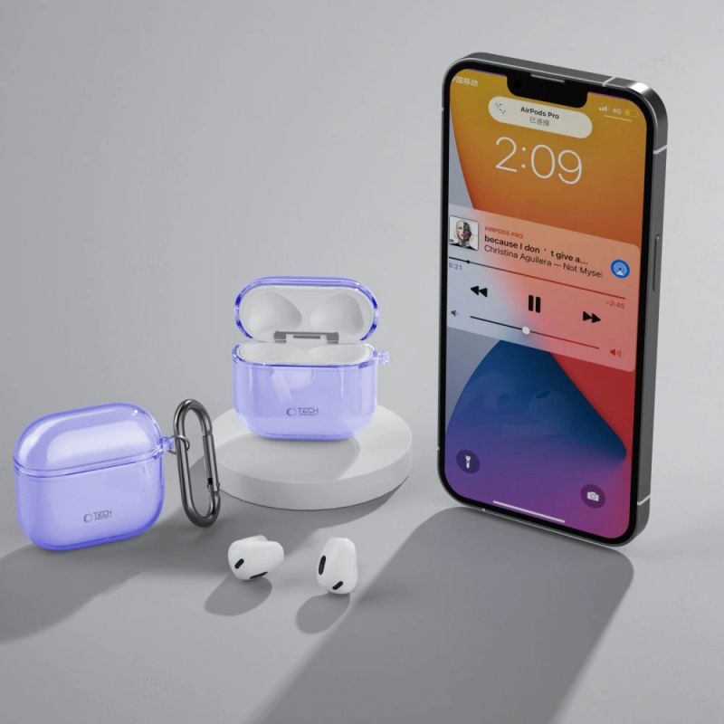 6. Tech-Protect FlexAir-Hülle für AirPods 4 – Lila