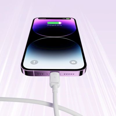 11. Joyroom Multi-Color Series A14 USB-C / Lightning 30W Kabel 1,2 m - weiß