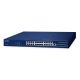 2. PLANET Layer 3 24-Port 10/100/1000T Managed L3 Gigabit Ethernet (10/100/1000) PoE-Unterstützung Blau