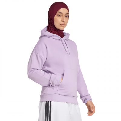 4. Damen adidas Essentials Linear French Terry Hoodie Lila JY0036