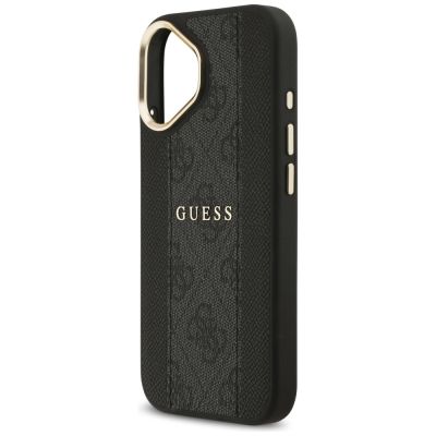 6. Guess 4G Stripe MagSafe Hülle für iPhone 17 - Schwarz