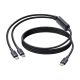 2. Baseus Flash 4 140W 2-in-1 USB-C auf USB-C + USB-C Kabel 1,5 m - Schwarz