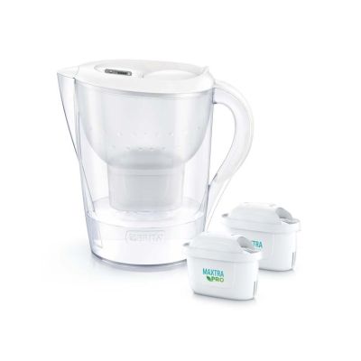 2. Brita Marella XL Filterkanne + 2 MaxtraPro PP-Kartuschen (3,5 l; weiß)