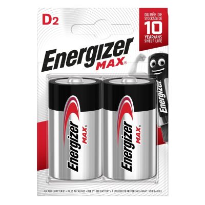 ENERGIZER BATTERY MAX D LR20. 2 Stück. Öko-Verpackung.