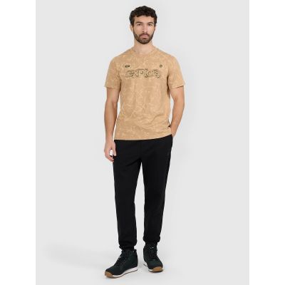 6. Herren-T-Shirt mit Aufdruck, regulär, Größe 4F 4FRAW25TTSHM3379-83A