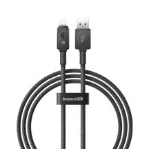 Baseus Unbreakable USB-IP-Kabel 2,4 A 2 m (Schwarz)