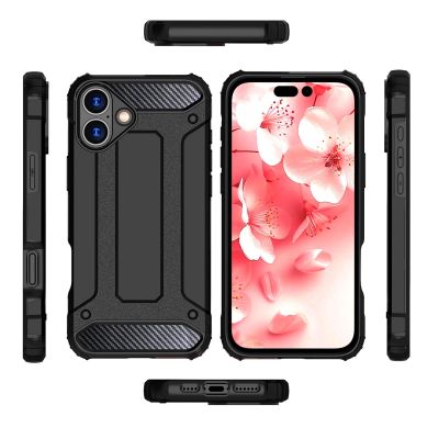 4. Hybrid Armor Panzerhülle für iPhone 16 – Schwarz
