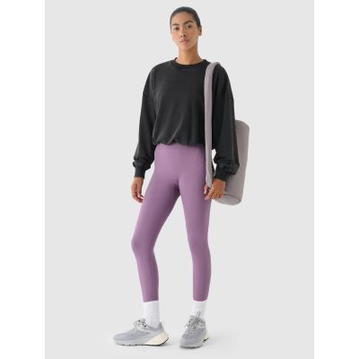 6. Nahtlose Trainingsleggings mit hoher Taille für Damen 4F 4FWAW24TFTIF278-50S