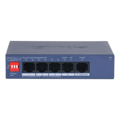 4. Dahua Technology CS4005-4ET1GT-36 Managed Network Switch L2 Gigabit Ethernet (10/100/1000) unterstützt PoE Blue