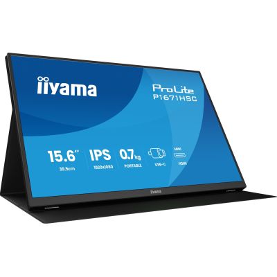 4. iiyama ProLite P1671HSC-B1 Computermonitor 39,6 cm (15,6 Zoll) 1920 x 1080 Pixel Full HD LED Schwarz