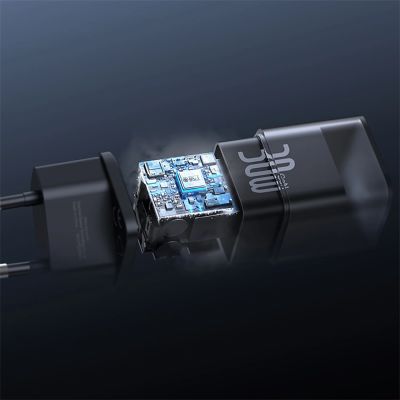 9. Baseus GaN5S 30W EU USB-C Wandladegerät – Schwarz