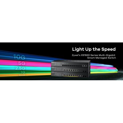 10. Zyxel XS1930-12HP Switch 12p PoE (PoE++: 8) 375W Managed Multigigabit/10G