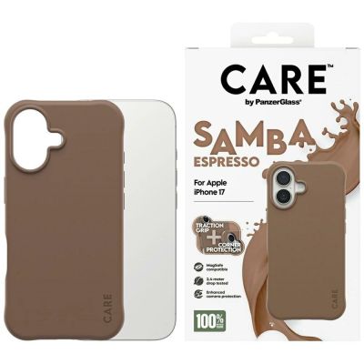 CARE by PanzerGlass Modisches Samba MagSafe Case für iPhone 17 - Braun