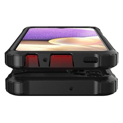 9. Hybrid Armor Case Tough Rugged Cover für Samsung Galaxy A73 schwarz
