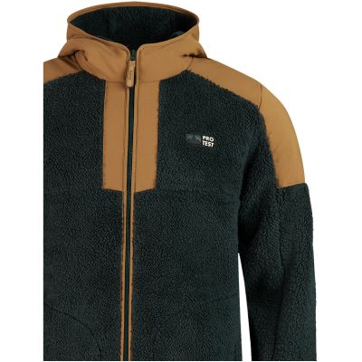 3. Herren-Outdoor-Sweatshirt mit Kapuze und Reißverschluss PROTEST PRTArnold khaki