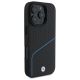 4. BMW Sign Leather Textured And Line MagSafe-Hülle für iPhone 16 Pro Max – Schwarz