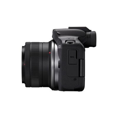 18. Canon EOS R50, Schwarz + RF-S 18-45mm F4.5-6.3 IS STM Kit, spiegellose Kamera, 24,2 MP CMOS, 6000 x 4000 Pixel, Schwarz