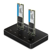 QOLTEC 2x SSD M.2 SATA | NGFF | USB Typ C Dockingstation