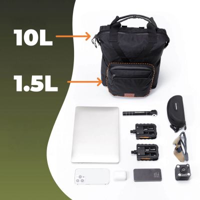 3. Rockbros H43 Rucksack für Brompton Falträder – Grau